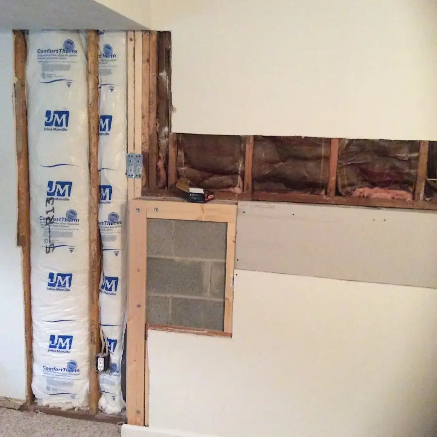 Wall insulation replacement during Odor Removal & Deodorization in East Rochester